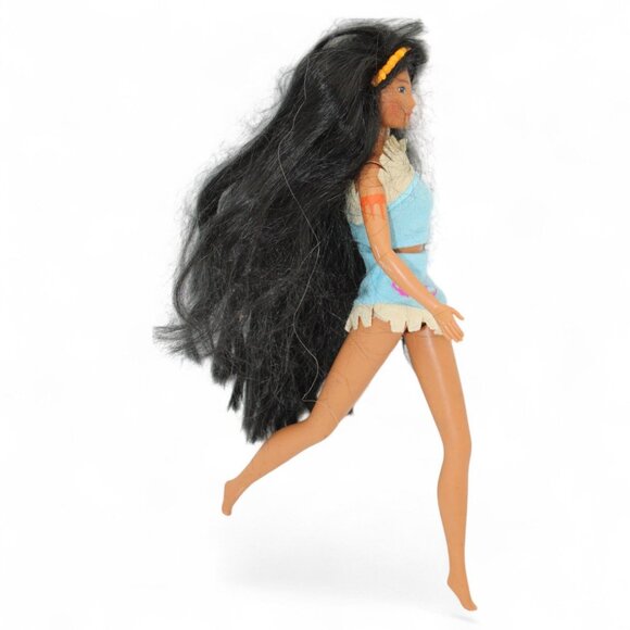 Vintage 90s Disney Pocahontas Barbie Doll By Mattel With Original Outfit - Picture 4 of 6